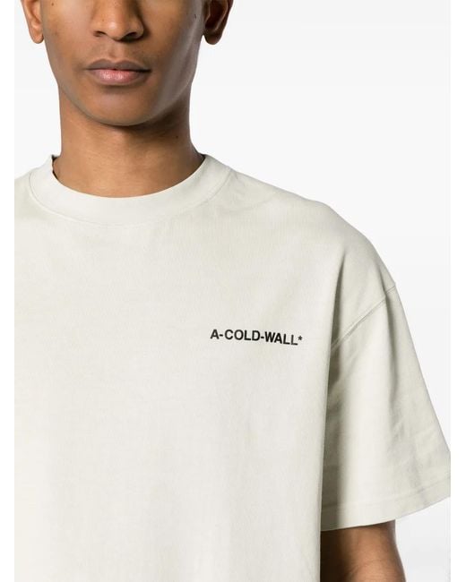 A_COLD_WALL* White * Essentials Small Logo T-shirt for men
