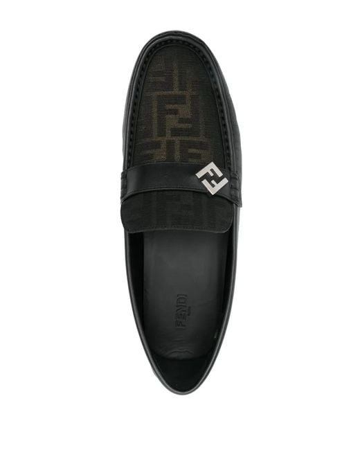 Fendi Ff Squared Loafer in Black für Herren
