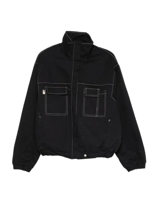 Chaqueta bómber con cuello alto Carrera de color Black