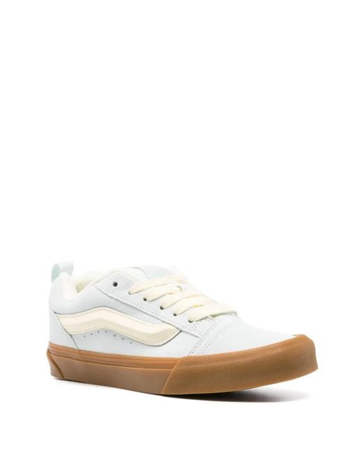Vans White Knu Skool Sneakers