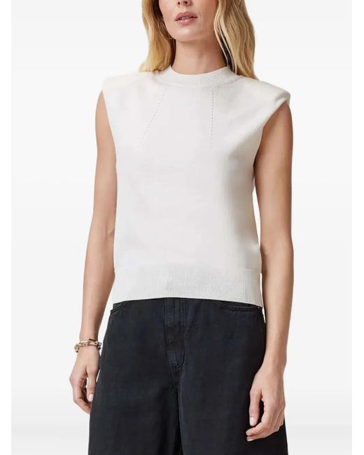 AllSaints White Kayla Top