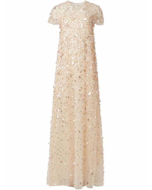 Carolina Herrera Sequin-embellished Floor-length Gown - Lyst