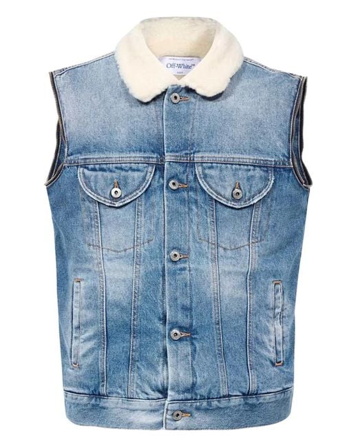 Off-White c/o Virgil Abloh Blue Denim Vest