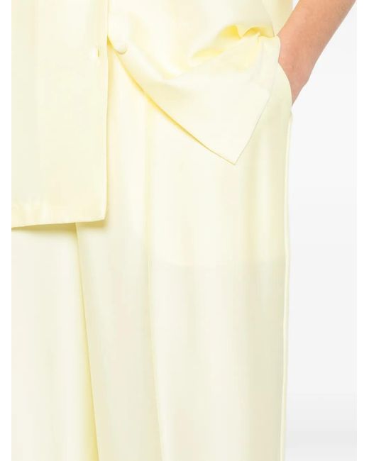 Silkylicious Yellow Alua Short-Sleeve Trousers Set
