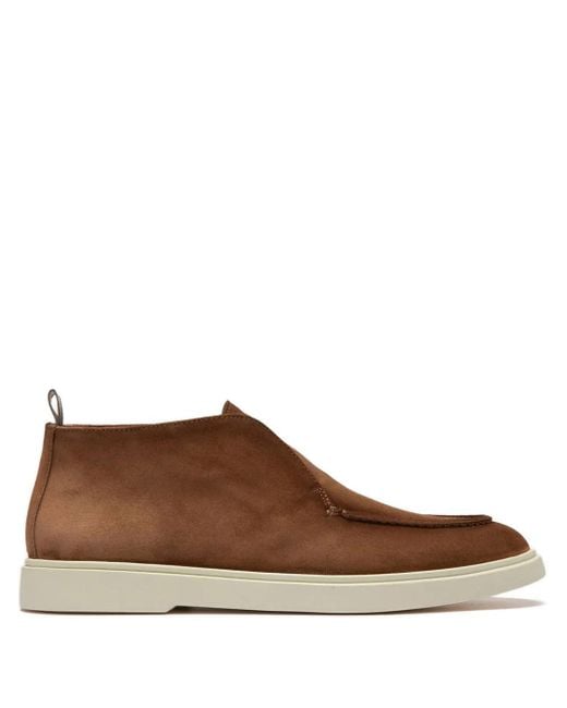 メンズ Officine Creative Bones Suede Slip-on Boots Brown