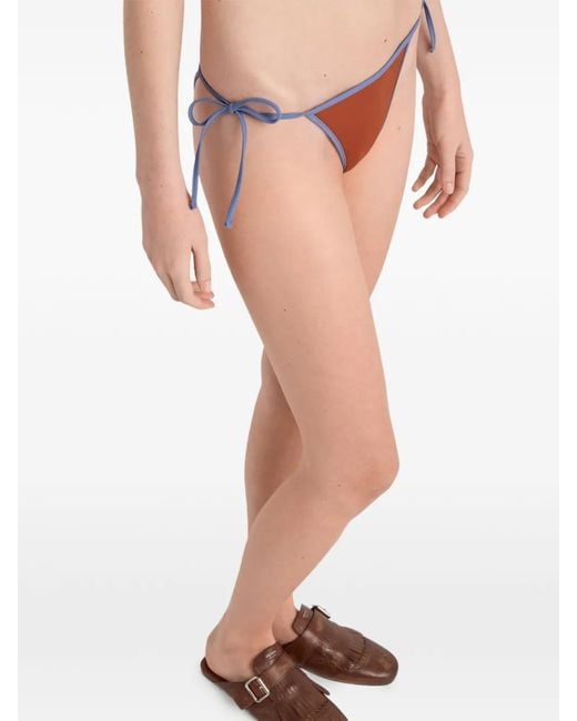 Prada White Jersey Bikini Bottoms