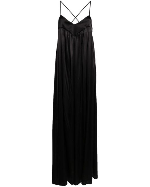 Wild Cashmere Black Priscilla Long Slip Dress