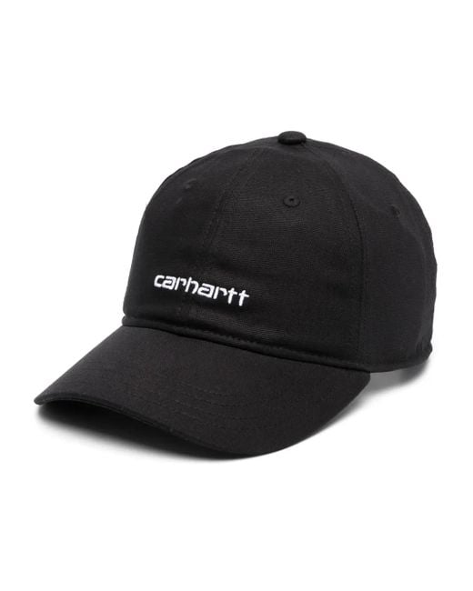 Carhartt Black Script Logo-Embroidered Baseball Cap