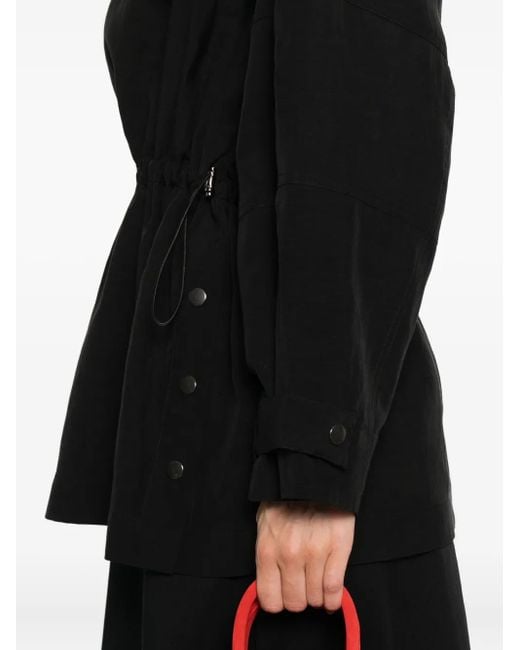 Rohe Black Sweatshirt mit Kordelzug