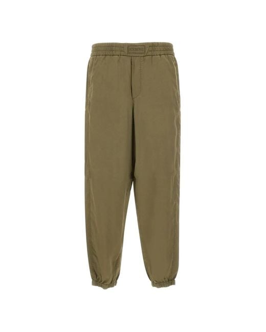 Iceberg Green Elastic Logo Trousers for men