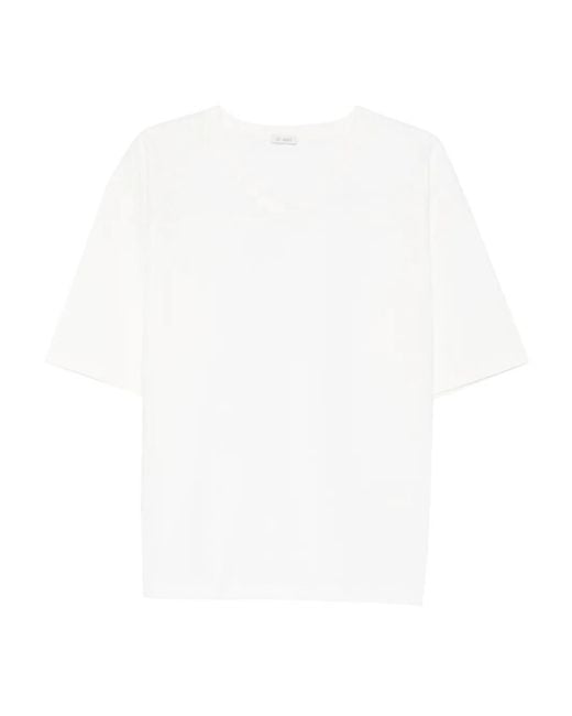 St. Agni White Match Tee V-Neck Short-Sleeve T-Shirt