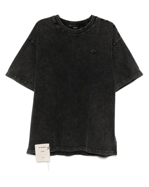 メンズ FIVE CM ロゴ Tシャツ Black