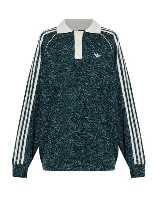 Jersey con cuello de polo Adidas de color Blue