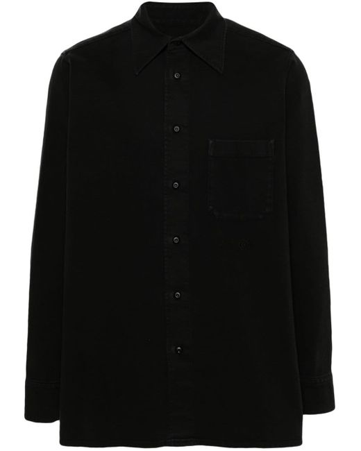 MM6 by Maison Martin Margiela Overhemd Met Borduurwerk in het Black voor heren