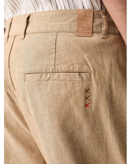 Scotch & Soda Natural Harper Patch-Pocket Chinos for men