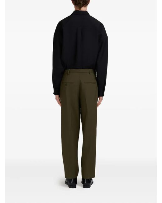 Marni Green Pleated Trousers for men