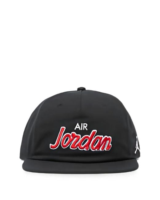 Nike Black Logo-Embroidered Snapback Cap