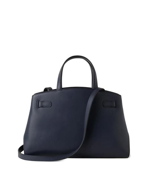 Mulberry Blue Adjustable-Strap Tote Bag