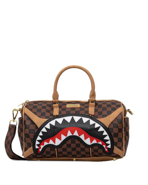 Sprayground Black Reisetasche Mit Karomuster