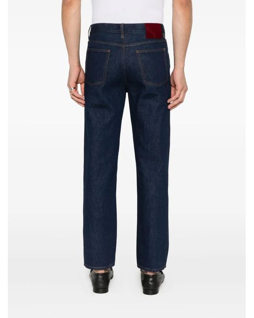 Gucci Blue Five-Pocket Design Jeans for men