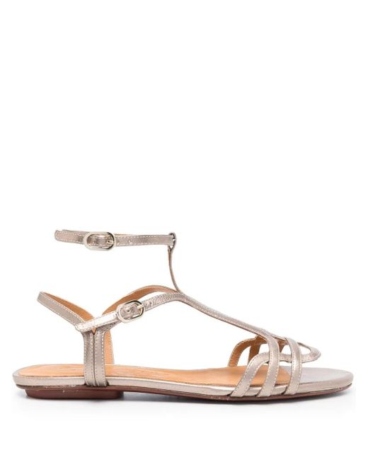 Chie Mihara Pink 15Mm Leather Open-Toe Sandals
