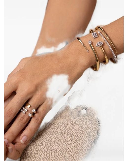YEPREM White Strada Diamond Bypass Bracelet