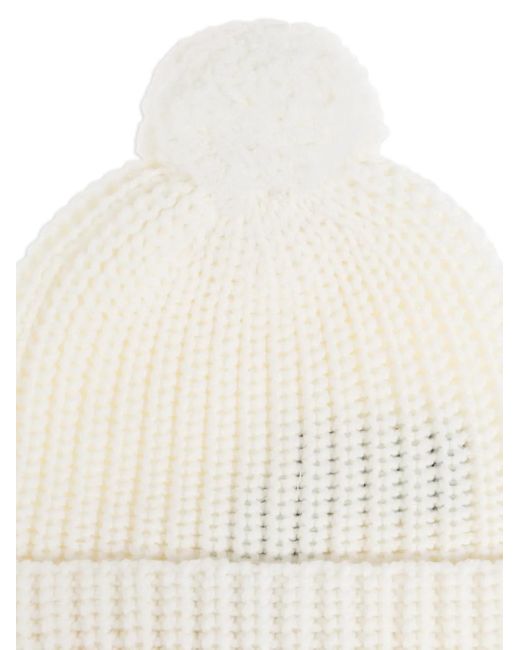 DSquared² White Pom Pom Hat