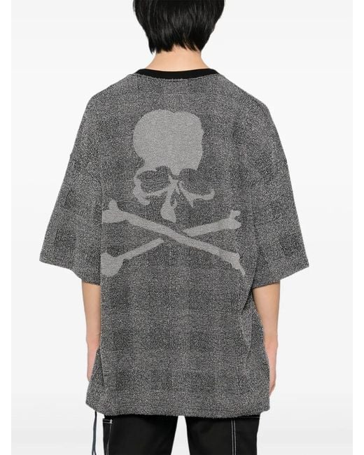 MASTERMIND WORLD Gray Logo-Embroidered T-Shirt for men