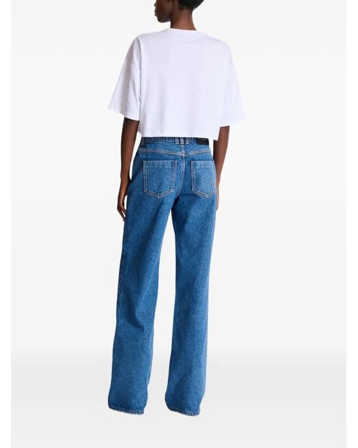 Balmain White Printed T-Shirt