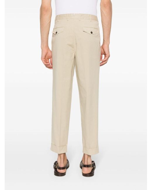 Pantalon en coton à coupe slim PT Torino pour homme en coloris Natural