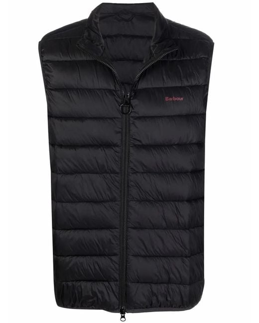 Chaleco Acolchado Con Logo Barbour de hombre de color Black