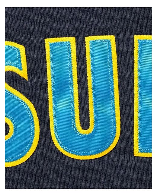 Supreme Blue Logo-Patch Zip-Up Sweatshirt for men