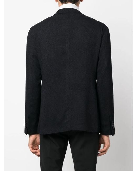 Tagliatore Black Double-breasted Jacket for men
