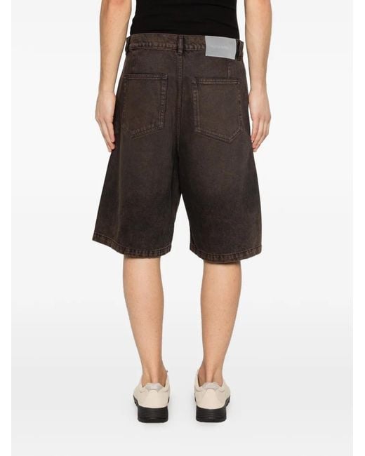 A_COLD_WALL* Gray Cromer Dyed Panelled Shorts for men
