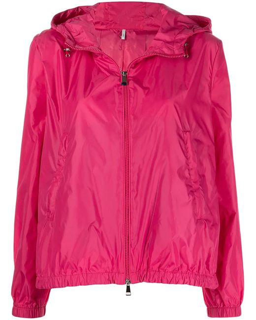 Moncler Pink Hooded Lightweight Rain Jacket