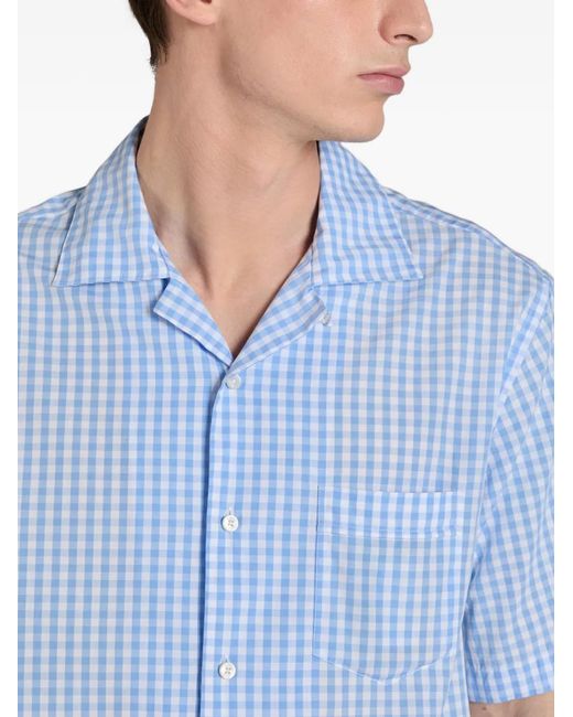 Glanshirt Blue Checked Shirt for men