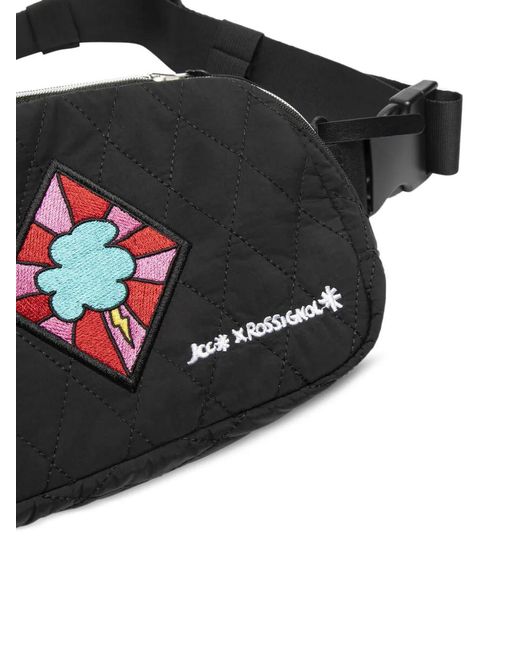 Rossignol Black X Jcc Victory Quilted Embroidered Belt Bag