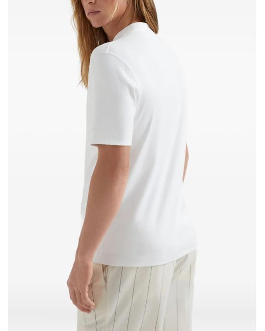 メンズ Brunello Cucinelli ショートスリーブ ポロシャツ White