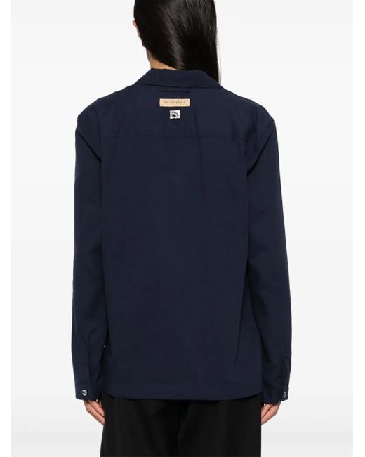 Undercover Overhemd Met Korte Mouwen in het Blue voor heren