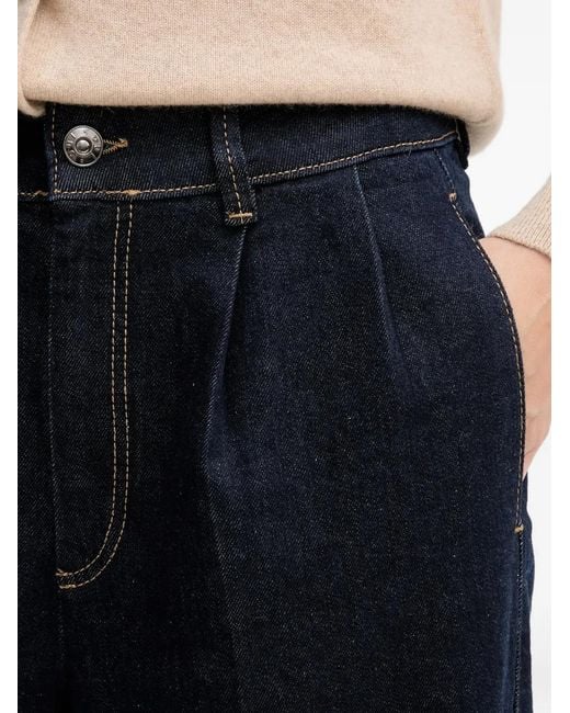 Ouí Blue Pleated Denim Jeans