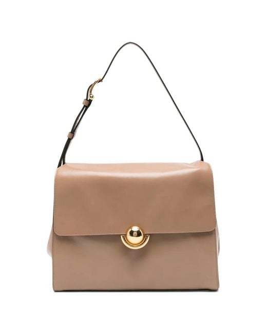 Furla Natural Medium Domus Leather Shoulder-Bag