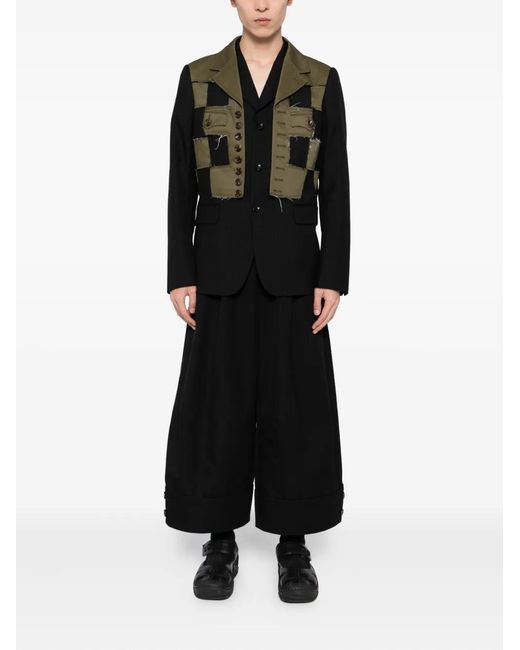 Comme des Garçons Black Patchwork Blazer for men