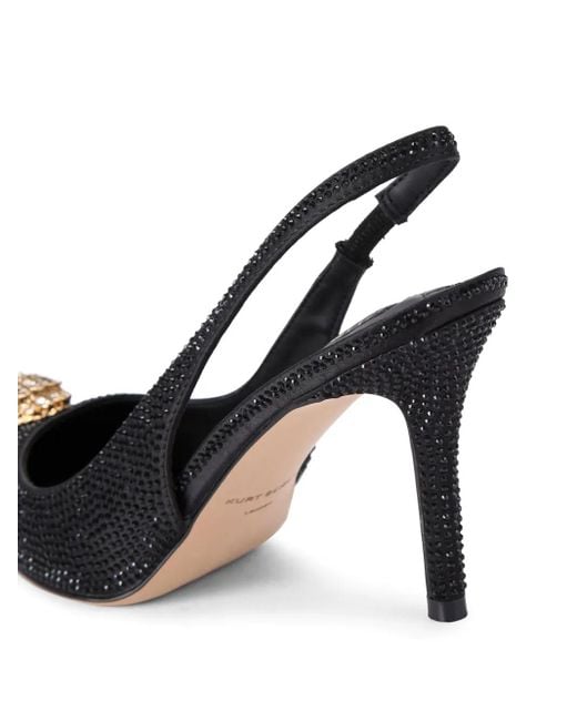 Kurt Geiger Black Belgravia High Sling Back Heel