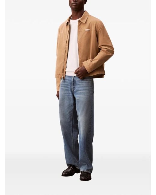 Calvin Klein Natural Veste Zippée À Patch Logo for men