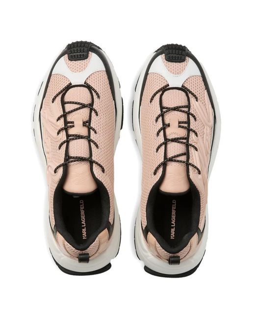 Karl Lagerfeld White Orion Trail Signia Brace Sneakers