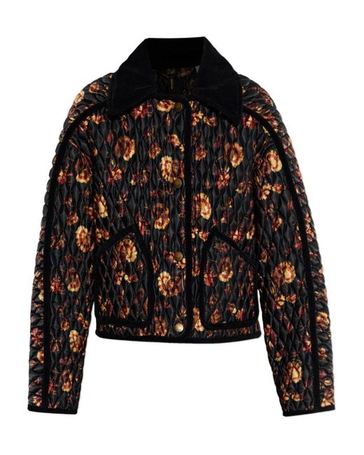 Burberry Jassen ,Veelkleurig ,Katoen Floriston Jacket in het Black
