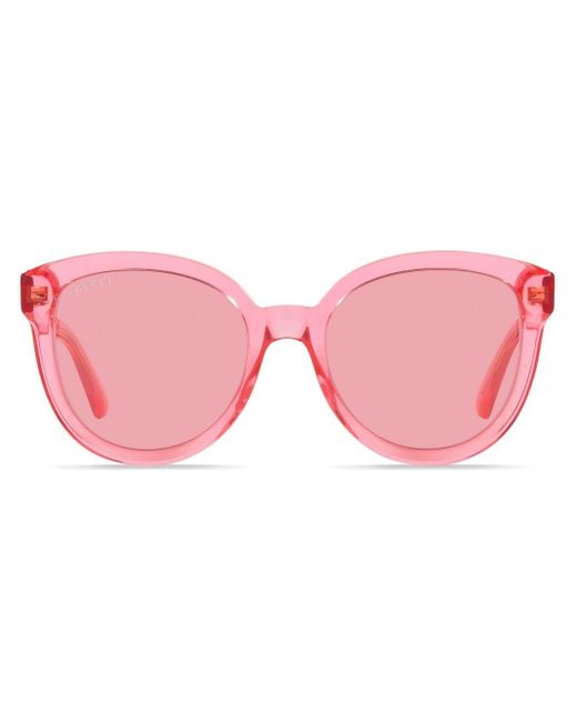 Gucci Pink Round-frame Sunglasses