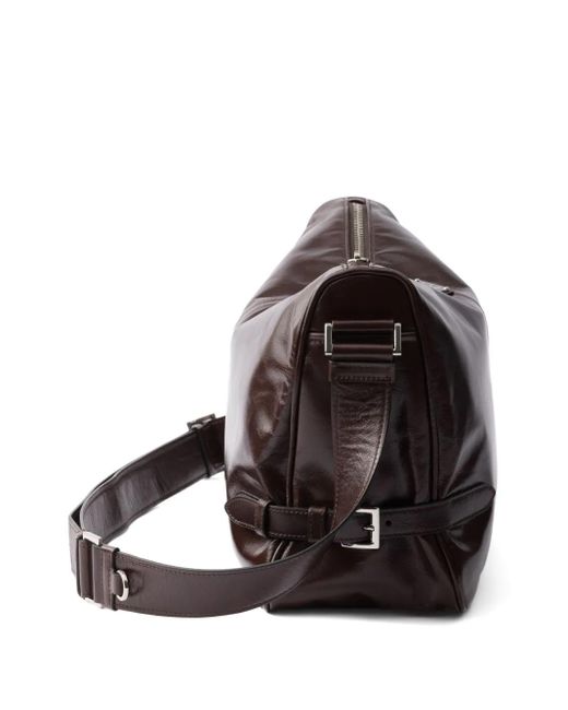 Prada Leren Crossbodytas in het Brown voor heren