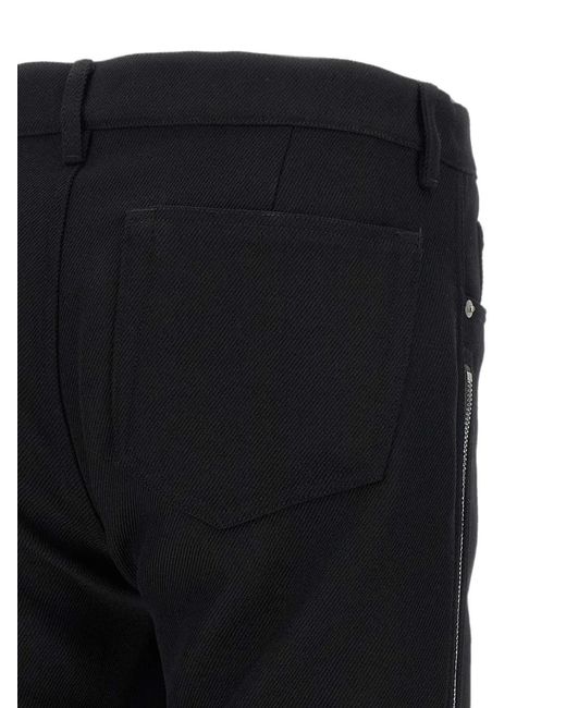 Rick Owens Black Pantalon À Chevrons Vega for men