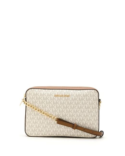 MICHAEL Michael Kors Natural Large Jet Set Ew Crossbody Bag
